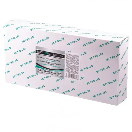 Набор ударных глубоких шестигранных торцевых головок 1/2&quot; 10-24 мм в кейсе 12 шт Stels 13998 купить в Нягани