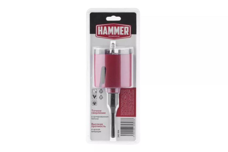 Коронка алмазная HAMMER Ф82мм (242-504) купить в Нягани