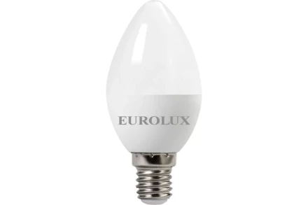 Лампа светодиодная EUROLUX LL-E-C37-7W-230-4K-E14 76/2/8 купить в Нягани