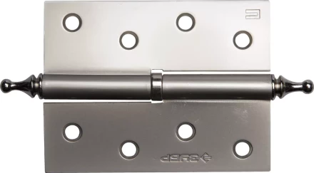 Петля дверная разъемная ЗУБР &quot;ЭКСПЕРТ&quot;, 1 подшипник, цвет мат. никель (PN), правая, с крепежом, 100х75х2,5мм,2шт 37605-100-4R купить в Нягани