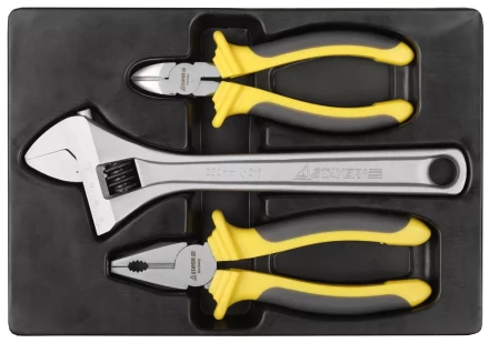 Набор STAYER Губцевые &quot;CHROMAX&quot; в пласт. боксе, 3 предмета 22703-H3 купить в Нягани