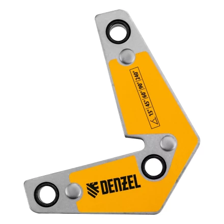 Фиксатор магнитный для сварочных работ усилие 25 LB, 30х45х60х75х90х135 град. Denzel 97566 купить в Нягани