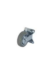 Колесо неповоротное серая резина FC 92 f 75 мм 1027206