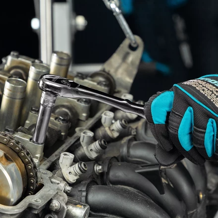 Ключ-трещотка 3/8&quot; Gross 14054, CrV, 90 зубьев, усиленный, хром купить в Нягани