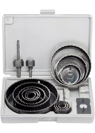 Набор кольцевых пил по дереву 19-127 мм 12 предметов MATRIX 70472 купить в Нягани