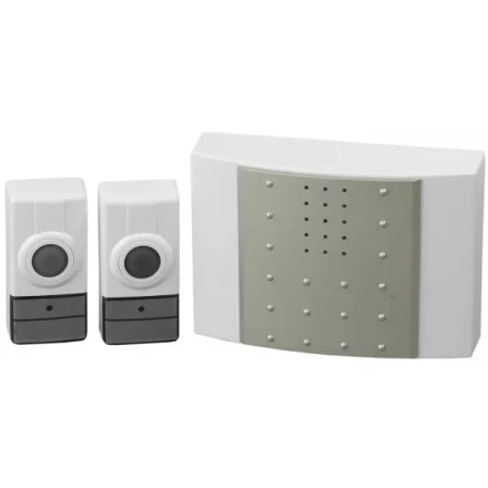 Звонок СВЕТОЗАР &quot;ЛИРА&quot; радиочастотный беспроводной, 16 мелодий, 2 кнопки, 4,5В SV-58062-2 купить в Нягани