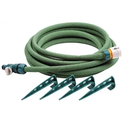 Шланг RACO сочащийся, в комплекте с коннекторами и колышками, 1/2"x7,5м 4270-55925