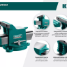 Тиски KRAFTOOL STEEL стальные 32701-250 купить в Нягани