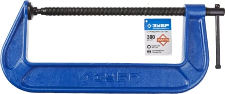 Струбцина  ЗУБР &quot;ПРОФЕССИОНАЛ&quot; тип &quot;G&quot;, корпус - ковкий чугун. 300мм 32245-300_z01 купить в Нягани