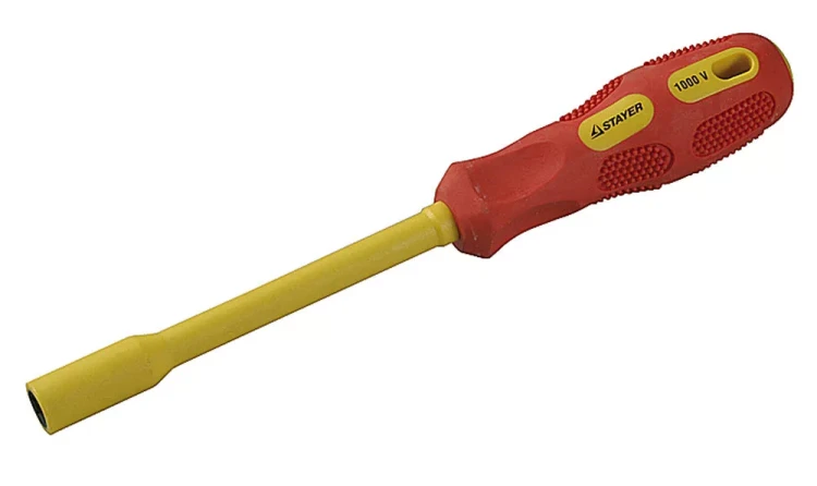 Отвертка STAYER "INSULATED" MAX-GRIP диэлектрич, Cr-V, HEX 5x125мм 25829-05-125 G купить в Нягани
