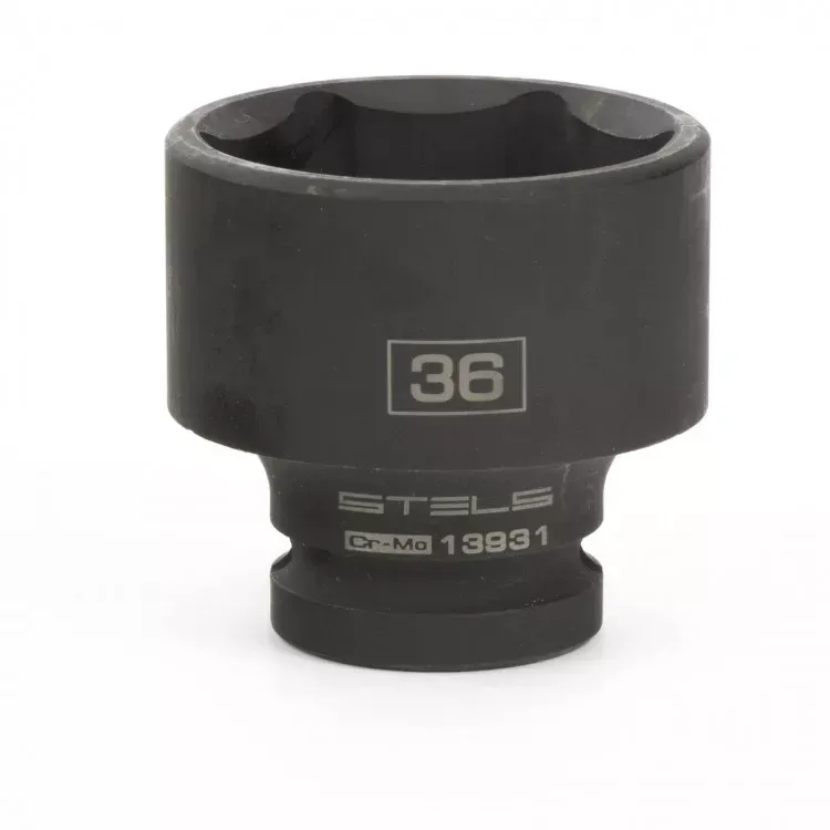 Головка ударная шестигранная 36 мм 1/2" CrMo Stels 13931 купить в Нягани