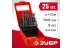 ЗУБР 25 шт, (1-13 мм), сталь Р4М2, класс В, мет.бокс, набор сверл по металлу (29605-H25) купить в Нягани