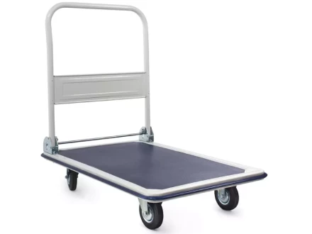 Тележка платформенная 300 кг TOR PH300 (820х575) со складной ручкой (резиновые колеса 125 мм) 130031 купить в Нягани