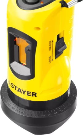 Нивелир лазерный линейный SLL-1, STAYER 34960, дальность 10м, точн. +/-0,5 мм/м 34960 купить в Нягани