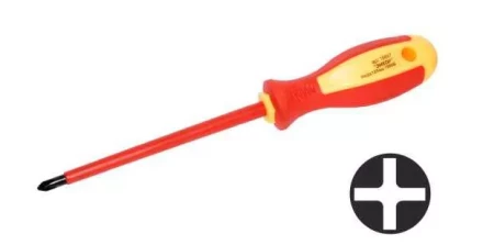 Отвертка диэл.крестовая PH№2х125мм,1000В,1/10/120 19697 купить в Нягани