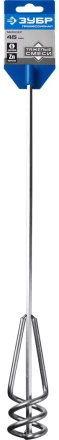 ЗУБР &quot;ПРОФЕССИОНАЛ&quot;. Миксер для песчано-гравийных смесей, шестигранный хвостовик, оцинкованный, на подвеске, 40х400 мм 06033-04-40_z02 купить в Нягани
