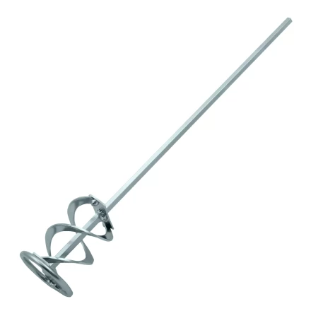 Миксер для красок и штукатурных смесей Denzel, 60 х 400 мм, оцинкованный, шестигранный хвостовик 8 мм, 848437 купить в Нягани