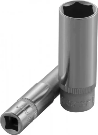 Головка торцевая шестигранная 1/4&quot; М10 удлиненная S04HD2110 Jonnesway 47230 купить в Нягани