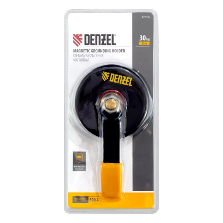 Клемма заземления магнитная для сварочных работ 65 LB Denzel 97558 купить в Нягани