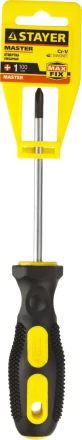 Отвертка STAYER &quot;MASTER&quot;, двухкомпонентная рукоятка, магнитный наконечник, PH1x100мм 2510-1-10_z01 купить в Нягани