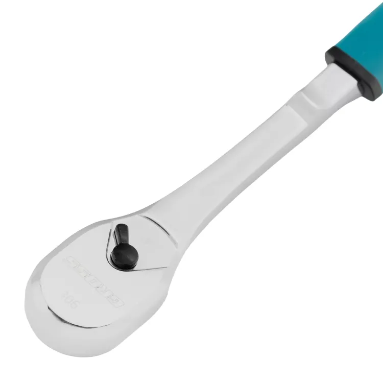 Ключ-трещотка 1/2" Gross 14055, CrV, 90 зубьев, усиленный, хром купить в Нягани