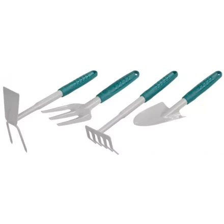 Набор RACO садовый: совок 4207-53481, мотыжка -53486, грабли веерные -53492, вилка посадочная -53496 4225-53/498 купить в Нягани