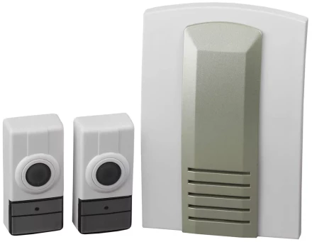 Звонок СВЕТОЗАР &quot;ВОЛНА&quot; радиочастотный беспроводной, 16 мелодий, 2 кнопки, 4,5В SV-58066-2 купить в Нягани