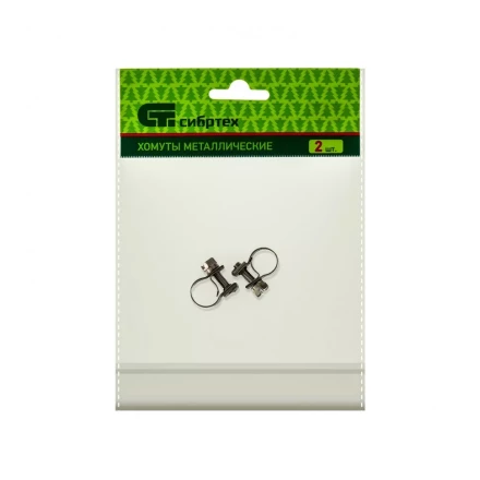 Хомуты металлические MINI 9-11 мм ширина 9 мм,  винтовой W4 2 шт Сибртех 475023 купить в Нягани