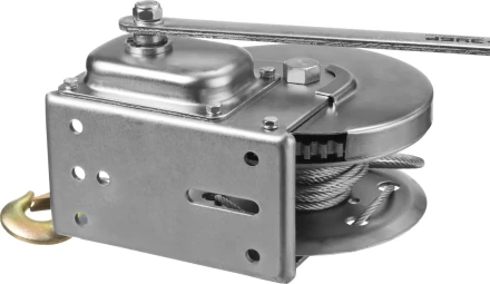 Лебедка ручная барабанная ЗУБР &quot;ПРОФЕССИОНАЛ&quot;, подъемная, тросовая, 0,9т, 8м 43117-0.9 купить в Нягани