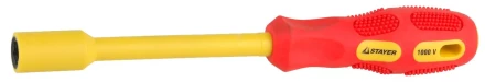 Отвертка STAYER &quot;INSULATED&quot; MAX-GRIP диэлектрич, Cr-V, HEX 8x125мм 25829-08-125 G купить в Нягани