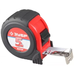 Рулетка ЗУБР "МАСТЕР", обрезиненный корпус, 5мх25мм 34055-05-25_z01