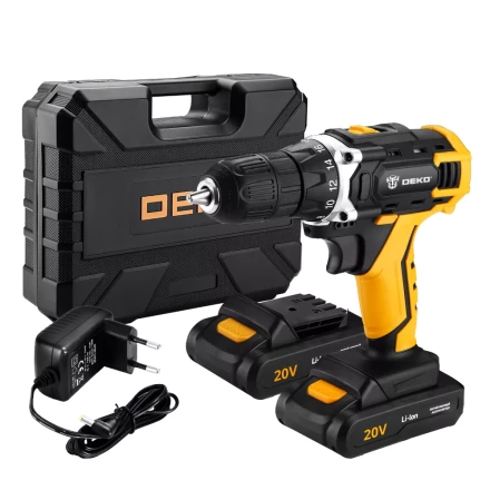 Дрель аккумуляторная DEKO DKCD20FU-Li SET3, 063-4172 купить в Нягани