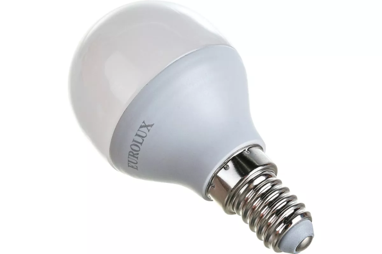 Лампа светодиодная EUROLUX LL-E-G45-7W-230-4K-E14 76/2/6 купить в Нягани