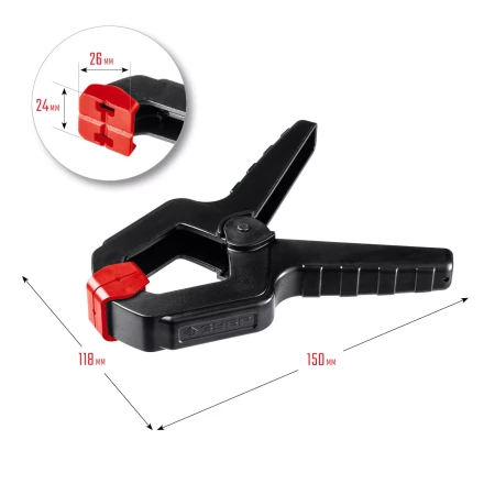 ЗУБР МЗ-80, 75 х 75 мм, пружинный зажим (32247-8) купить в Нягани