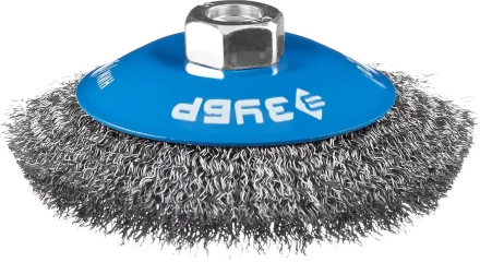 ЗУБР &quot;ПРОФЕССИОНАЛ&quot;. Щетка коническая для УШМ, витая стальная проволока 0,3мм, 100ммхМ14 35265-100_z02 купить в Нягани