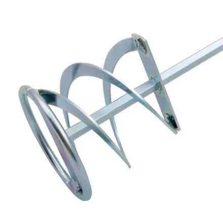 Миксер для красок и штукатурных смесей Denzel, 80 х 400 мм, оцинкованный, шестигранный хвостовик 8 мм, 848447 купить в Нягани