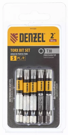 Бита T30x50, 5 шт. Denzel 7711323 купить в Нягани