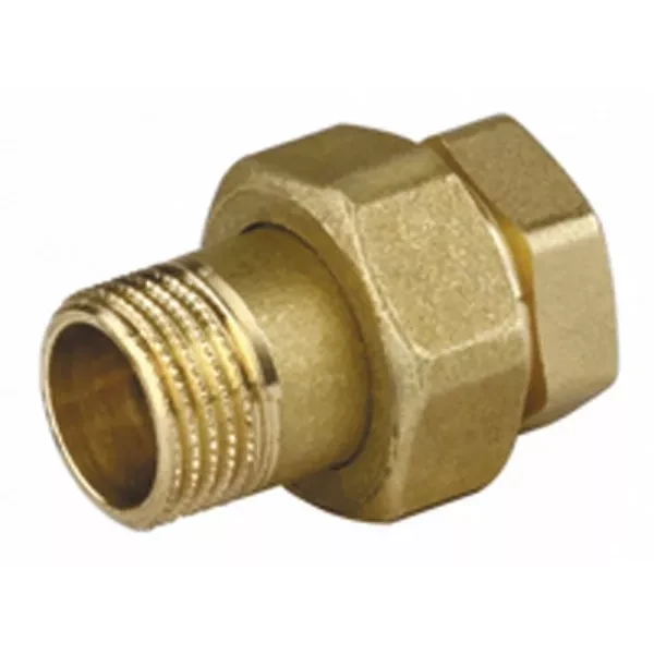 Соединитель GENERAL FITTINGS прямой с накидной гайкой, латунь, г/ш, 1/2" 51037-G/S-1/2 купить в Нягани