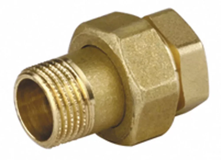 Соединитель GENERAL FITTINGS прямой с накидной гайкой, латунь, г/ш, 1/2" 51037-G/S-1/2 купить в Нягани