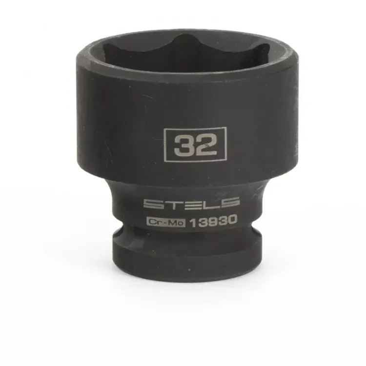 Головка ударная шестигранная 32 мм 1/2" CrMo  Stels 13930 купить в Нягани