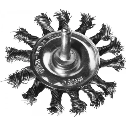 DEXX. Щетка дисковая для дрели, жгутированная стальная проволока 0,5мм, 75мм 35108-075 купить в Нягани