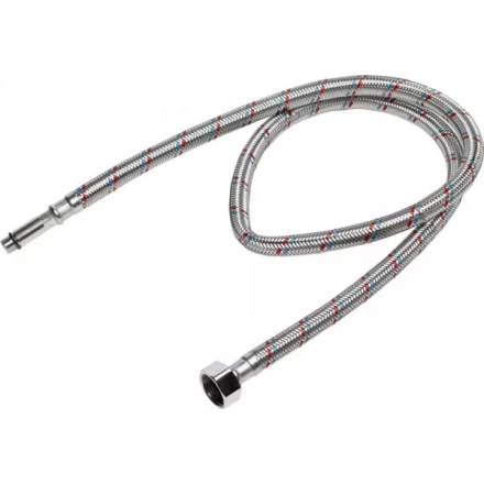 Подводка гибкая STAYER для воды, к смесителям, оплетка из нержавеющей стали, удлиненная, г/ш 1/2&quot;-1м 51017-100 купить в Нягани
