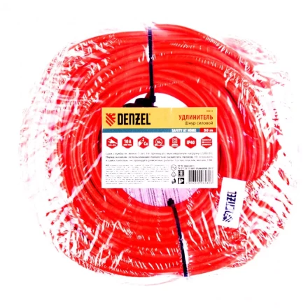 Удлинитель-шнур силовой 50 м 1 розетка 10 A серия УХ10 Denzel 95913 купить в Нягани