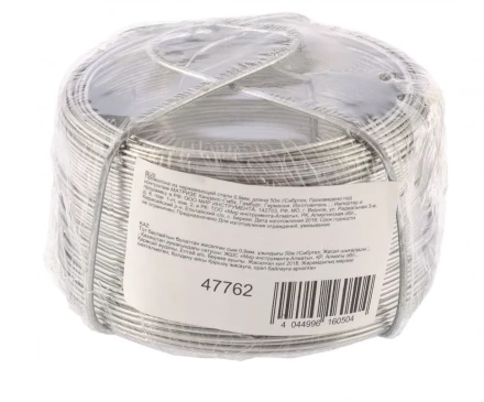 Проволока из нержавеющей стали 0,9 мм длина 50 м Сибртех 47762 купить в Нягани