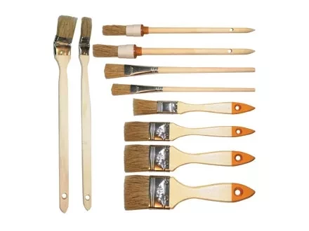 Набор кистей 10 шт.(плос.1/2&quot;-1/5&quot; круг. №2 4 радиат. 1&quot;,1,5&quot; для масл краски №2 6)  SPARTA 841155 купить в Нягани