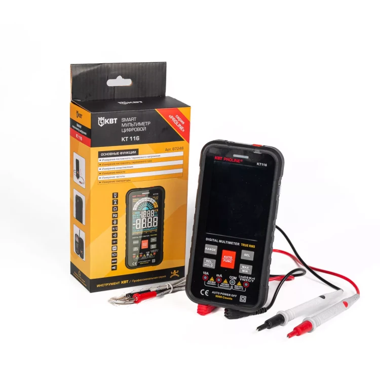 Мультиметр цифровой КВТ SMART KT 116 (87248) купить в Нягани