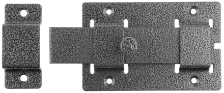 Задвижка накладная&quot;ЗД-02&quot;для дверей усиленная, порошковое покрытие, цвет серебро, плоский засов 30х135х7мм, 75х115мм 37776-2 купить в Нягани