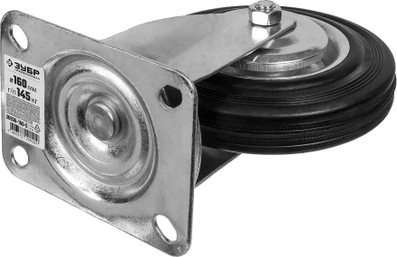 ЗУБР d 160 мм, г/п 145 кг, игольчатый подшипник, резина/металл, поворотное колесо, Профессионал (30936-160-S) купить в Нягани