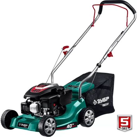 ЗУБР 400 мм, 3.5 л.с., бензиновая газонокосилка (ГБ-400) купить в Нягани