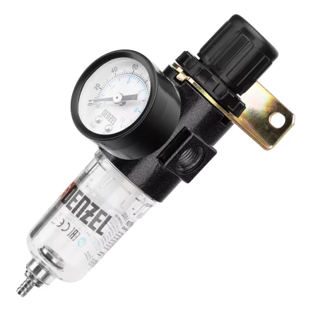 Фильтр-регулятор Denzel FR1500, 10 бар, 1500 л/мин, 1/4&quot;, 57459 купить в Нягани